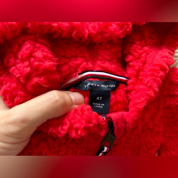 Tommy Hilfiger 4t toddler girl zip up sherpa hoodie - Picture 3 of 3